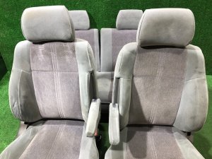 Комплект сидений SUBARU FORESTER OEM 64010FC420NF, 64230FC060NF, 64010FC430NF, 64240FC060NF SF9, SF5 1998 White 51E