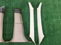 Tapizado de pilares SUBARU LANCASTER OEM 94010AE020GF, 94010AE030GF, 94022AE020AD, 94022AE030AD BH9 BHE BH5 1998 beige 8L5