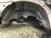 右リアフェンダー SUBARU OUTBACK OEM 51490AG0209P BP9 2005 gold 39J