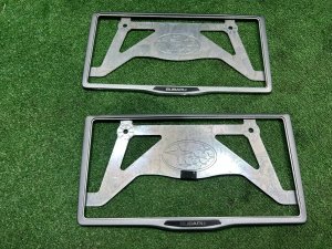 Номерные рамки SUBARU OUTBACK OEM 1234567 SILVER 39D, 3K3