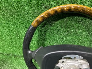 Руль MOMO дерево SUBARU LEGACY LANCASTER OEM 34311AE310 BHE BH9 BH5 2001 SILVER/GREY 1U2