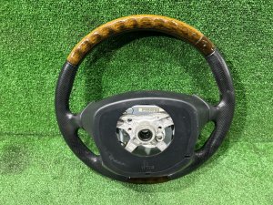 Руль MOMO дерево SUBARU LEGACY LANCASTER OEM 34311AE310 BHE BH9 BH5 2001 SILVER/GREY 1U2