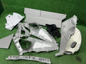 แผงบุห้องเก็บของท้าย TOYOTA PRIUS OEM 64730-47170-B0 64740-47160-B0 58416-47030-B3 ZVW30 2012 SILVER 1F7
