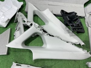 แผงบุห้องเก็บของท้าย TOYOTA PRIUS OEM 64730-47170-B0 64740-47160-B0 58416-47030-B3 ZVW30 2012 SILVER 1F7