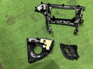Рамка магнитофона комплект консоль кпп TOYOTA PRIUS OEM 5540447070 ZVW30 2012 SILVER 1F7