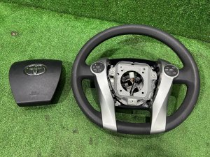 Руль TOYOTA PRIUS OEM 45100-47120-C0 ZVW30 2012 SILVER 1F7