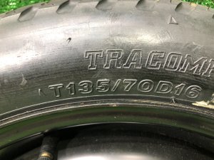 Запасное колесо Bridgestone T135/70 D16 SUBARU LEGACY OEM 12345678 BH5 2000