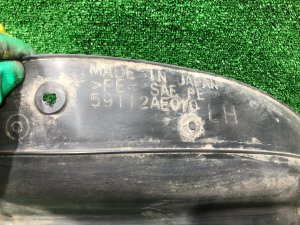 Guarda-pó traseiro esquerdo SUBARU LEGACY LANCASTER OEM 59112AE010 BHE BH9 2002 SILVER/GREY 1U2