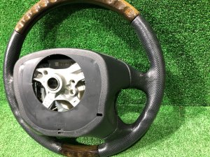 Руль MOMO темное дерево SUBARU LEGACY LANCASTER OEM 34311AE310 BHE BH9 BH5 2002 SILVER/GREY 1U2