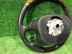 Руль MOMO темное дерево SUBARU LEGACY LANCASTER OEM 34311AE310 BHE BH9 BH5 2002 SILVER/GREY 1U2