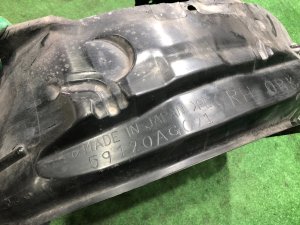 Подкрылок передний правый SUBARU OUTBACK OEM 59120AG021 BPE 2008 Silver Metallic C6Z