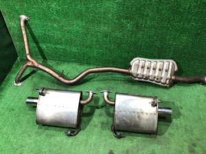 Бочки глушителя + средняя часть SUBARU LEGACY OEM 44300AJ541, 44200AJ050, 44300AJ531 BMG BM9 BM 2013 FA20E CVT