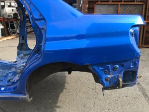 Задняя часть Rear Cut SUBARU IMPREZA OEM 52411FE020, 51439FE110, 51439FE100 GDA, GDB, GD 2002 Blue 02C