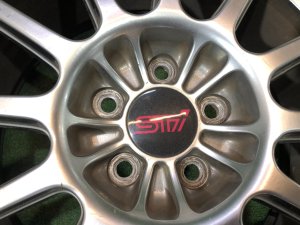 ล้อแม็ก STI R17 Enkei 7,5 55 M.A.T. SUBARU LEGACY BP5 2004