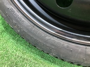 スペアタイヤ R17 Bridgestone T135/70D17 SUBARU LEGACY OEM 28121FE020 BP5 2004
