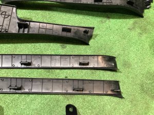 Sill trims SUBARU EXIGA OEM 94060FG040JC, 94060FG050JC, 94061YC000JC, 94061YC010JC, 94060SC000JC YA5 2009 Black D4S