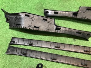 Sill trims SUBARU EXIGA OEM 94060FG040JC, 94060FG050JC, 94061YC000JC, 94061YC010JC, 94060SC000JC YA5 2009 Black D4S