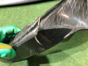 Накладка на бампер обвес клыки SUBARU LEGACY OEM E7718AE210TG BEE 2003 SILVER 01G