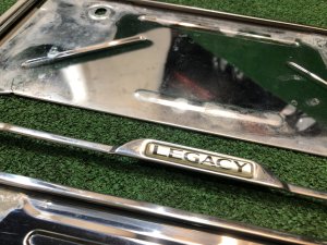 Suportes de matrícula SUBARU LEGACY OEM 12345678 BP5 2004 BLACK 32J