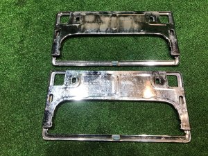 Номерные рамки TOYOTA PRIUS OEM 0840-00272 ZVW30 2012 SILVER 1F7