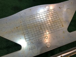 Номерная рамка SUBARU EXIGA OEM 12345678 YA5 2009