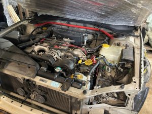 Двигатель 1 модель EJ254DXBKE SUBARU LANCASTER OEM 10100BD030 BH9 1999 EJ254